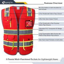 High Visibility Safety Vest with pockets